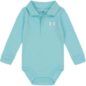 imageUnder Armour babyboys Logo Polo BodysuitLong Sleeve  Turquoise