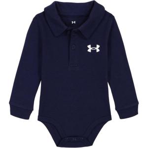 imageUnder Armour babyboys Logo Polo BodysuitMidnight Navy  Long Sleeve