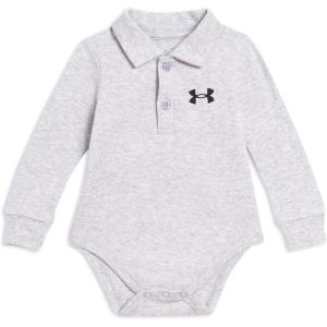 imageUnder Armour babyboys Logo Polo BodysuitMod Gray  Long Sleeve