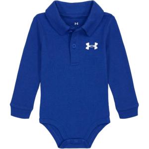 imageUnder Armour babyboys Logo Polo BodysuitTeam Royal  Long Sleeve