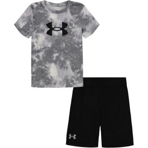 imageUnder Armour babygirls Ua Terrazzo Leopard Heart SetShort SetMod Gray Wash