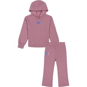 imageUnder Armour babygirls Ua Terrazzo Leopard Heart SetShort SetPink Elixir  Flare Pant