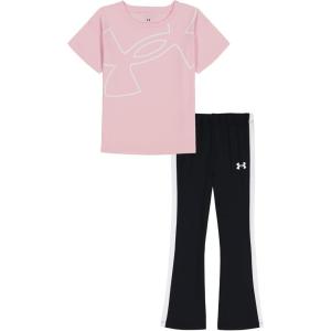 imageUnder Armour babygirls Ua Terrazzo Leopard Heart SetShort SetPrime Pink