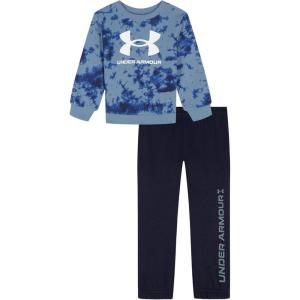 imageUnder Armour boys Hoodie Set Bottoms ampamp Hoodie Lightweight ampamp Relaxed Fit Zip UpBlue Smoke All Over Print