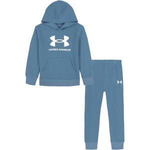 imageUnder Armour boys Hoodie Set Bottoms ampamp Hoodie Lightweight ampamp Relaxed Fit Zip UpBlue Smoke Big Logo