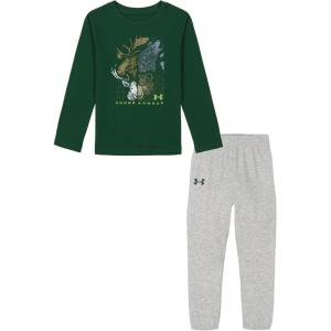 imageUnder Armour boys Hoodie Set Bottoms ampamp Hoodie Lightweight ampamp Relaxed Fit Zip UpForest Multi Animal