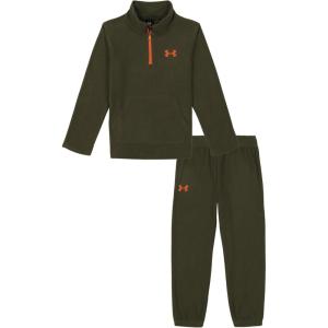 imageUnder Armour boys Hoodie Set Bottoms ampamp Hoodie Lightweight ampamp Relaxed Fit Zip UpGreen Microfleece  14 Zip