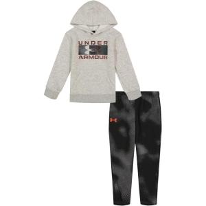 imageUnder Armour boys Hoodie Set Bottoms ampamp Hoodie Lightweight ampamp Relaxed Fit Zip UpMod Gray Lino Wave