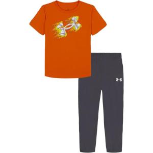 imageUnder Armour boys Hoodie Set Bottoms ampamp Hoodie Lightweight ampamp Relaxed Fit Zip UpOrange Base Tech