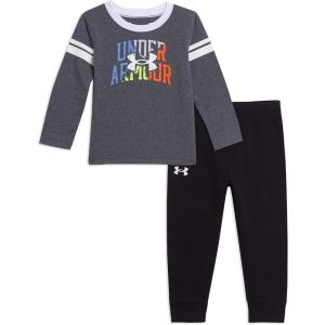imageUnder Armour boys Hoodie Set Bottoms ampamp Hoodie Lightweight ampamp Relaxed Fit Zip UpPitch Gray Varsity