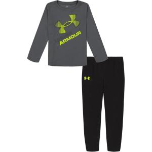imageUnder Armour boys Hoodie Set Bottoms ampamp Hoodie Lightweight ampamp Relaxed Fit Zip UpPitch GrayYellow