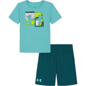 imageUnder Armour boys Outdoor Set Cohesive Pants Or Shorts ampamp TopGeo Radial Turq