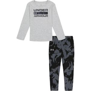 imageUnder Armour boys Outdoor Set Cohesive Pants Or Shorts ampamp TopMod Gray Plume Wave