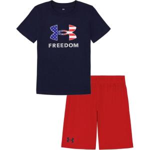imageUnder Armour boys Outdoor Set Cohesive Pants Or Shorts ampamp TopNavy Freedom Flag