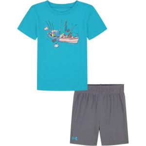 imageUnder Armour boys Outdoor Set Cohesive Pants Or Shorts ampamp TopRadial Turq Americana