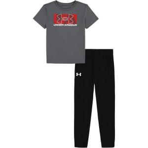 imageUnder Armour boys Short Sleeve Tee and Jogger SetCastlerockRed