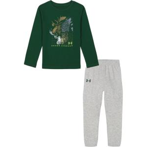 imageUnder Armour boys Short Sleeve Tee and Jogger SetForest Multi Animal