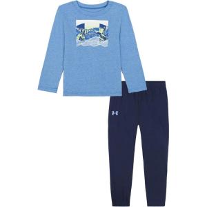 imageUnder Armour boys Short Sleeve Tee and Jogger SetHorizon Blue Gradient