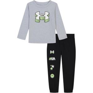 imageUnder Armour boys Short Sleeve Tee and Jogger SetMod GrayGraphic
