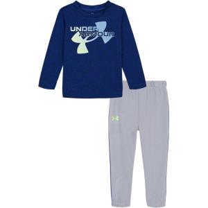 imageUnder Armour boys Short Sleeve Tee and Jogger SetNavy Twist Logo