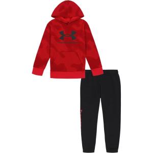 imageUnder Armour boys Short Sleeve Tee and Jogger SetRed Lino Wave