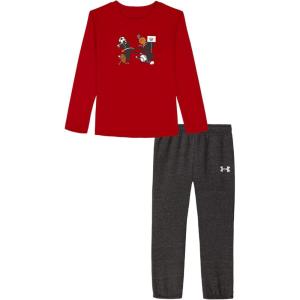 imageUnder Armour boys Short Sleeve Tee and Jogger SetRed Multisport