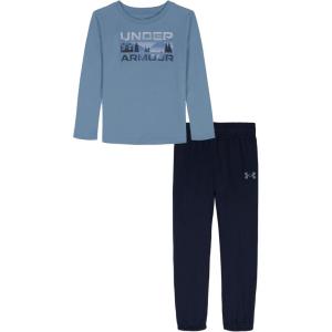 imageUnder Armour boys Short Sleeve Tee and Jogger SetUnder Armour Little Boys Ua Stacked Logo Set