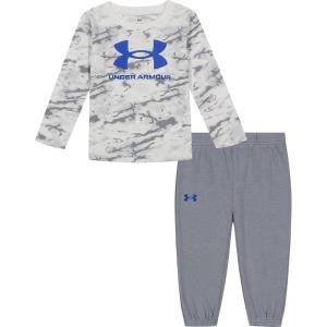imageUnder Armour boys Short Sleeve Tee and Jogger SetWhite Marble