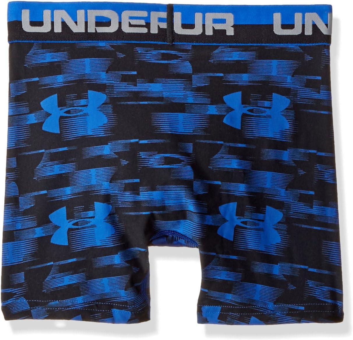 imageUnder Armour Boys Big Performance Boxer Briefs Lightweight ampamp Smooth Stretch FitUltra BlueBlack