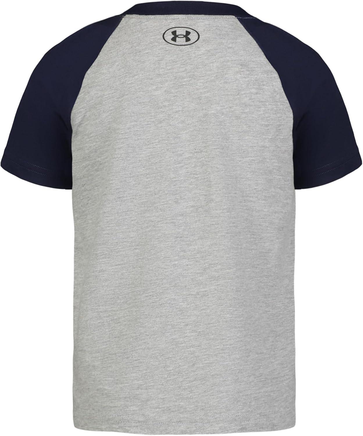imageUnder Armour Boys Boys Short Sleeve Shirt Crewneck Lightweight and BreathableMod Gray Rookie