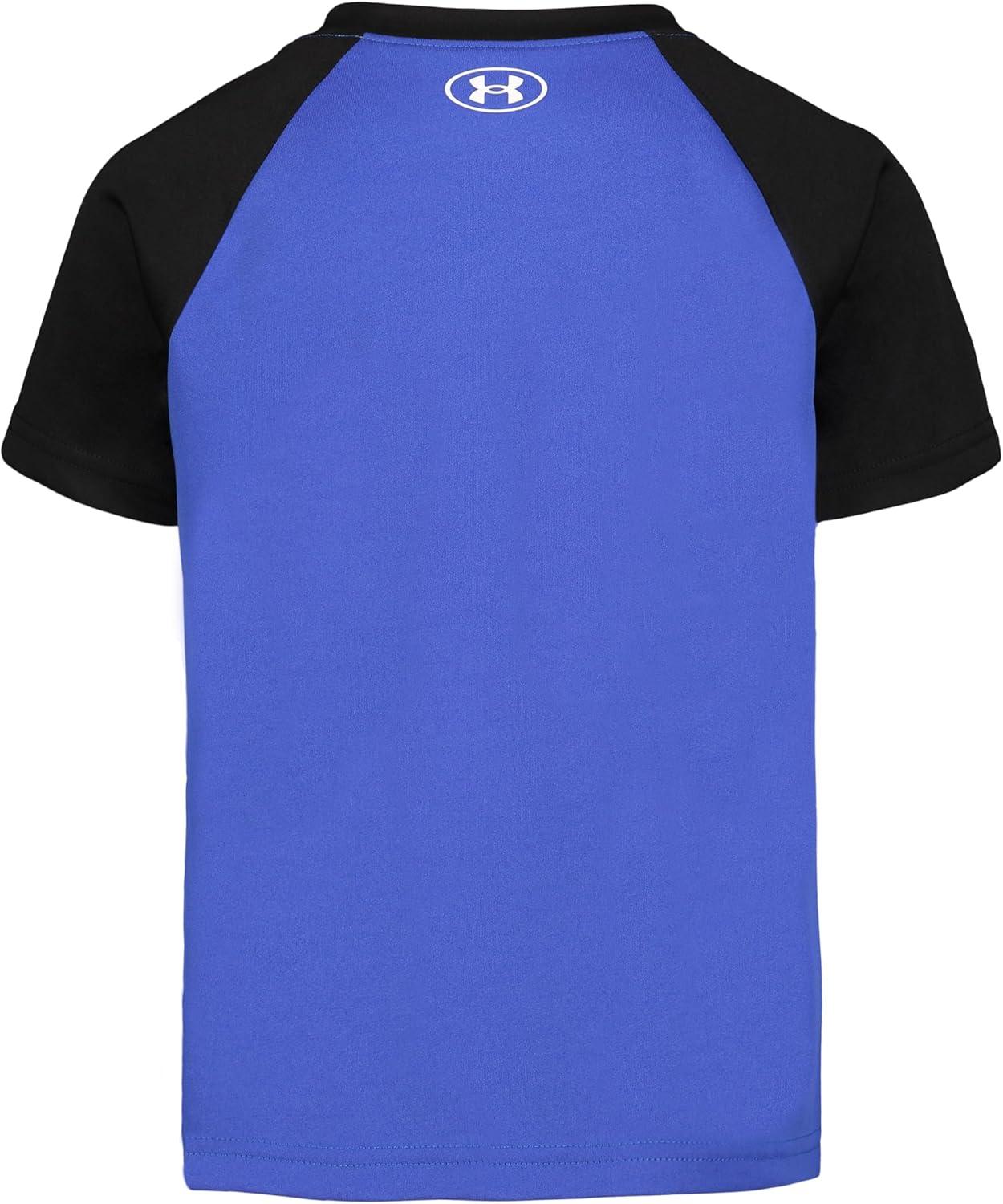 imageUnder Armour Boys Boys Short Sleeve Shirt Crewneck Lightweight and BreathableTeam Royal Baseball Raglan