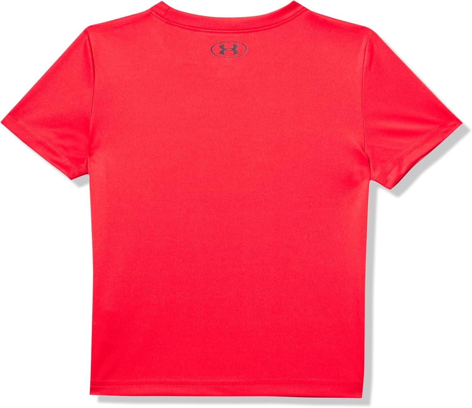 imageUnder Armour Boys Classic Core Logo TShirt Wordmark Print ampamp Baseball Designs Crew NeckRed  Always Awesome Ss