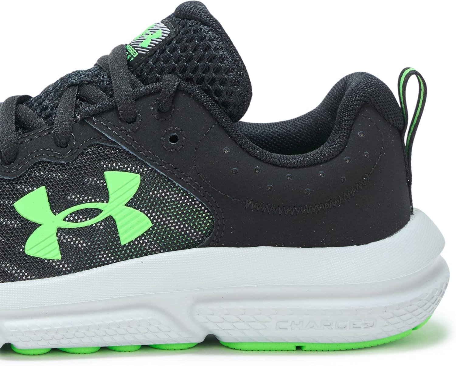 imageUnder Armour Boys Grade School Assert 10006 BlackMod GrayGreen Shock