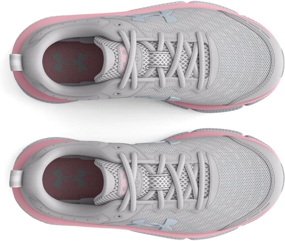 imageUnder Armour Boys Grade School Assert 10100 Halo GrayPink SugarIridescent