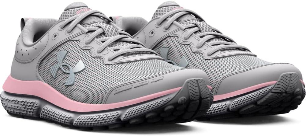 imageUnder Armour Boys Grade School Assert 10100 Halo GrayPink SugarIridescent