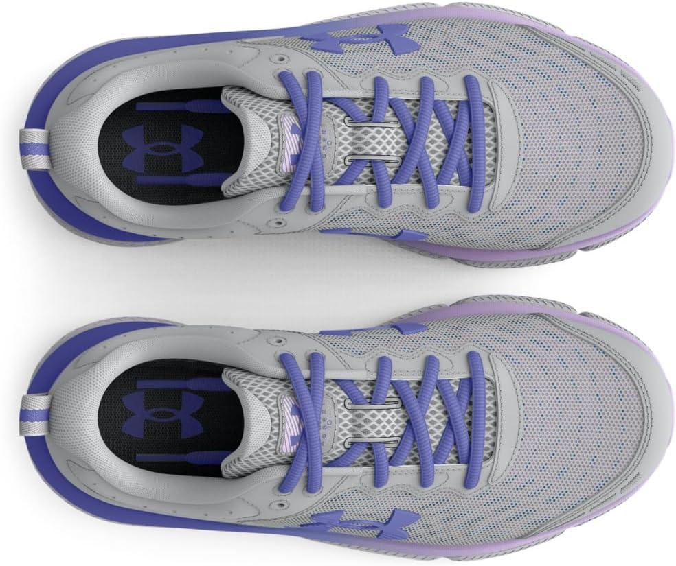 imageUnder Armour Boys Grade School Assert 10100 Mod GrayNebula PurpleBaja Blue