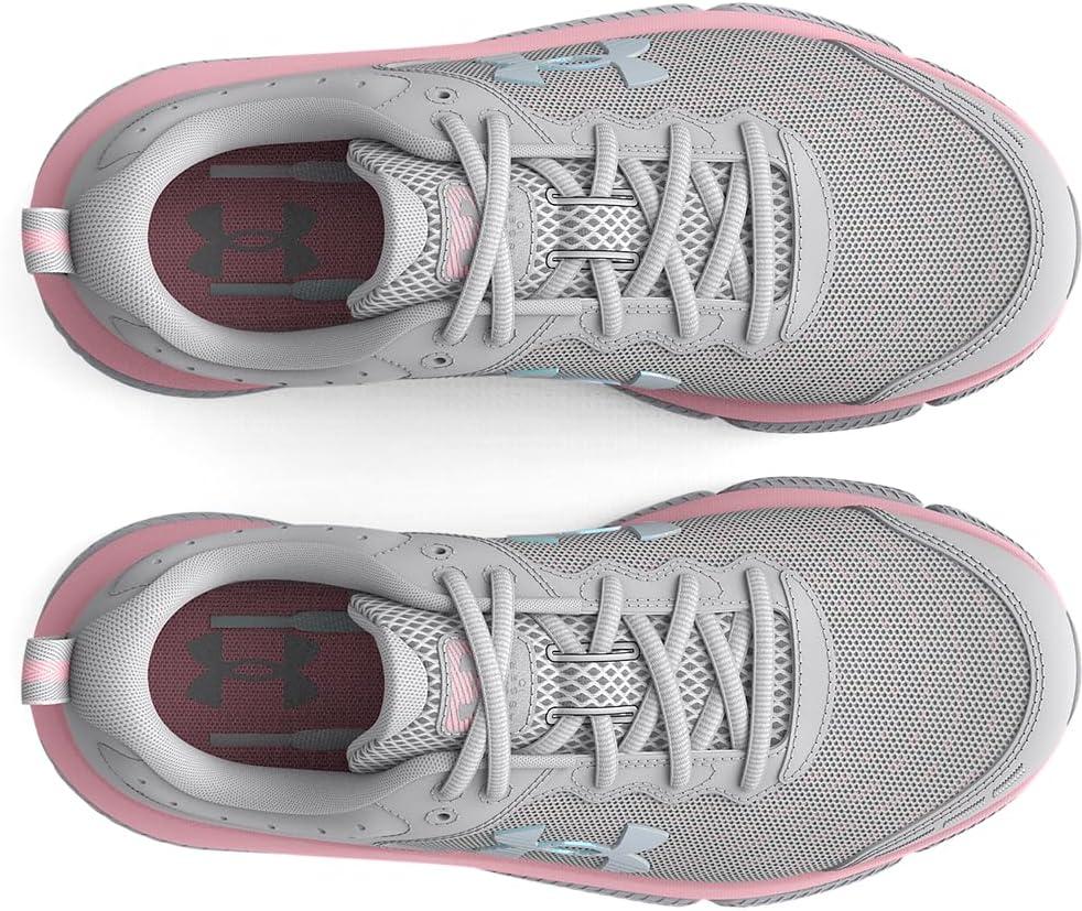 imageUnder Armour Boys Grade School Assert 10102 Halo GrayPink SugarIridescent