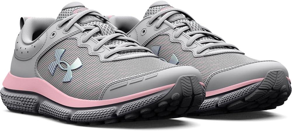 imageUnder Armour Boys Grade School Assert 10102 Halo GrayPink SugarIridescent