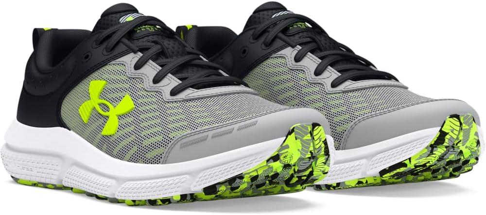 imageUnder Armour Boys Grade School Assert 10102 Mod GrayBlackHigh Vis Yellow