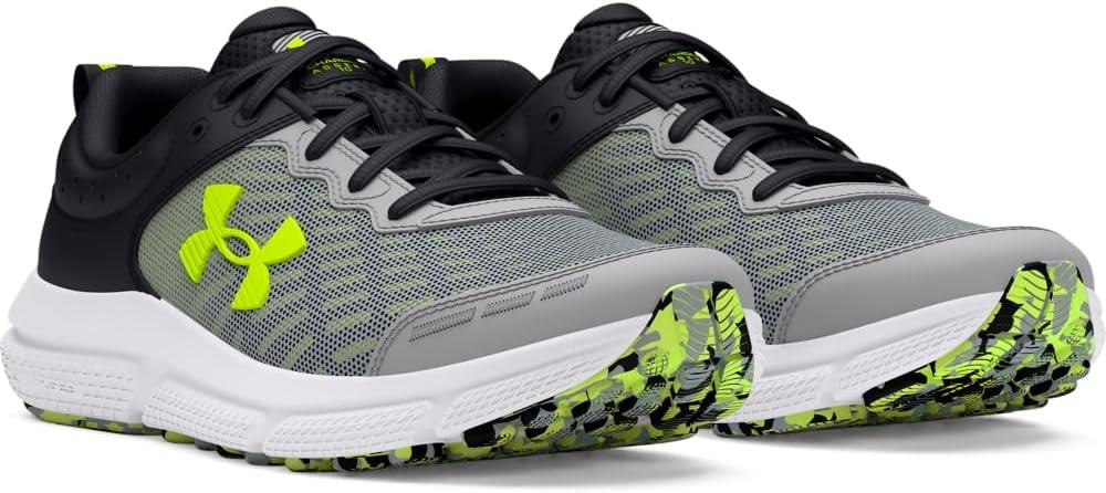 imageUnder Armour Boys Grade School Assert 10105 Mod GrayBlackHigh Vis Yellow
