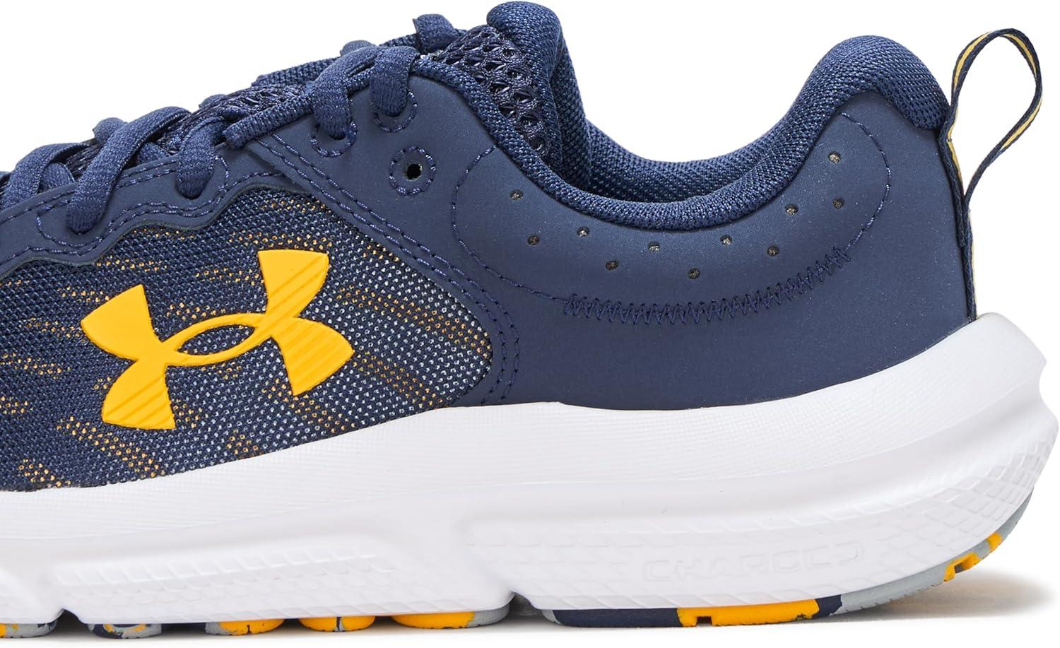 imageUnder Armour Boys Grade School Assert 10410 Midnight NavyMod GrayCampus Gold