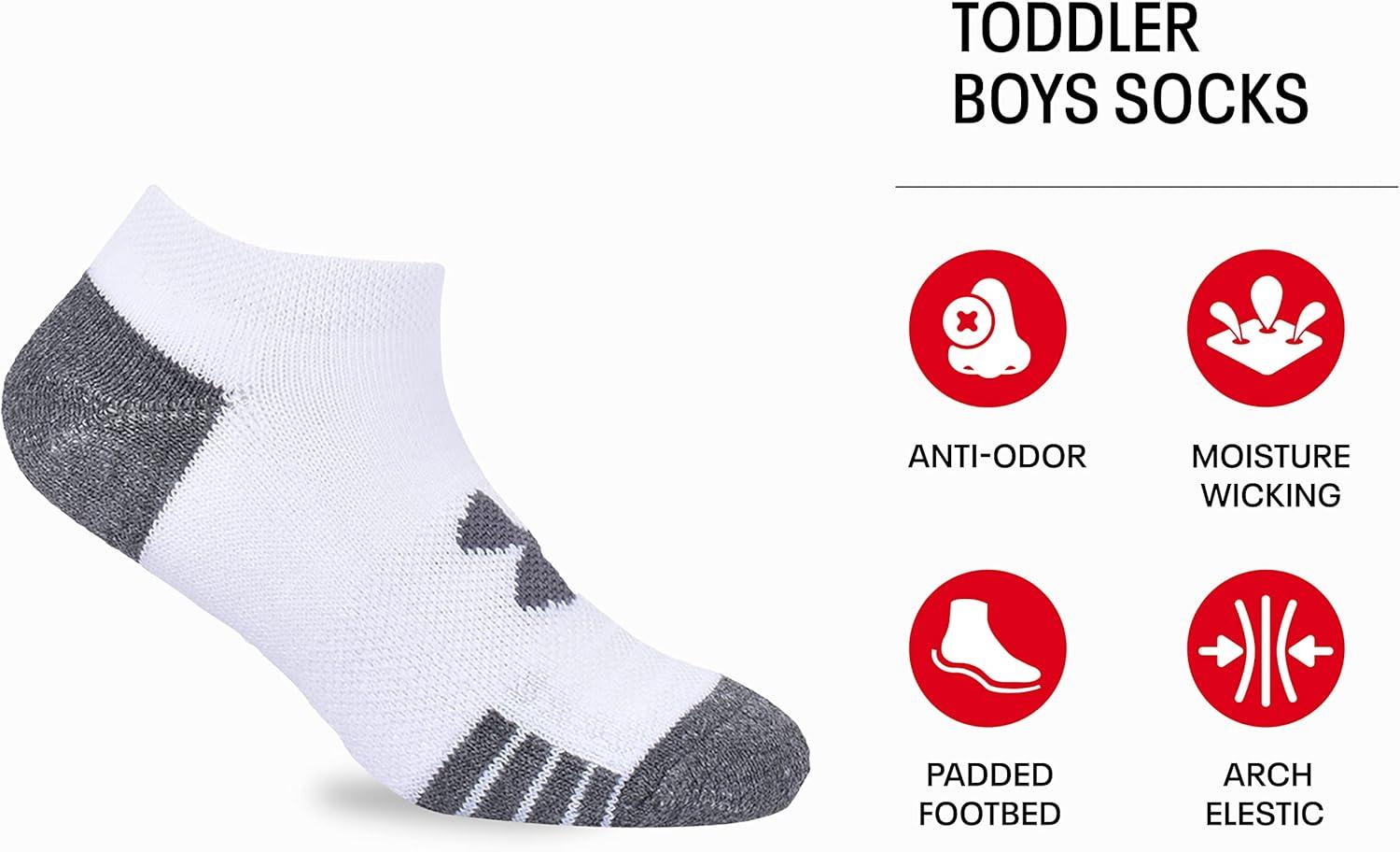 imageUnder Armour Boys Multi Pack Low Cut SockWhiteBlack