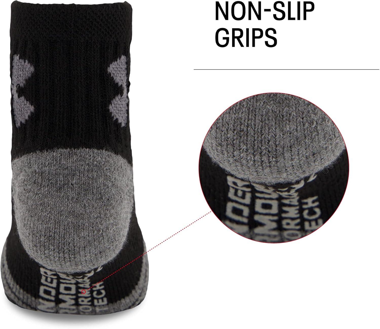 imageUnder Armour Boys Multi Pack Quarter SockBlack Tech