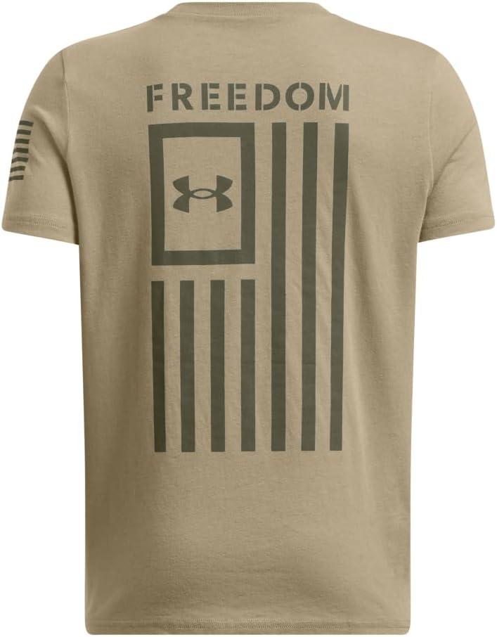 imageUnder Armour Boys New Freedom Flag TShirt499 Federal Tan   Marine Od Green