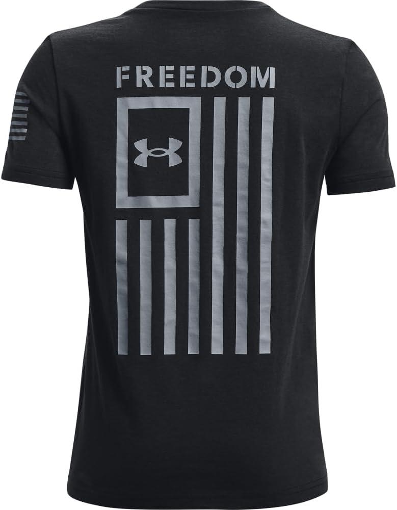 imageUnder Armour Boys New Freedom Flag TShirtBlack 001Steel