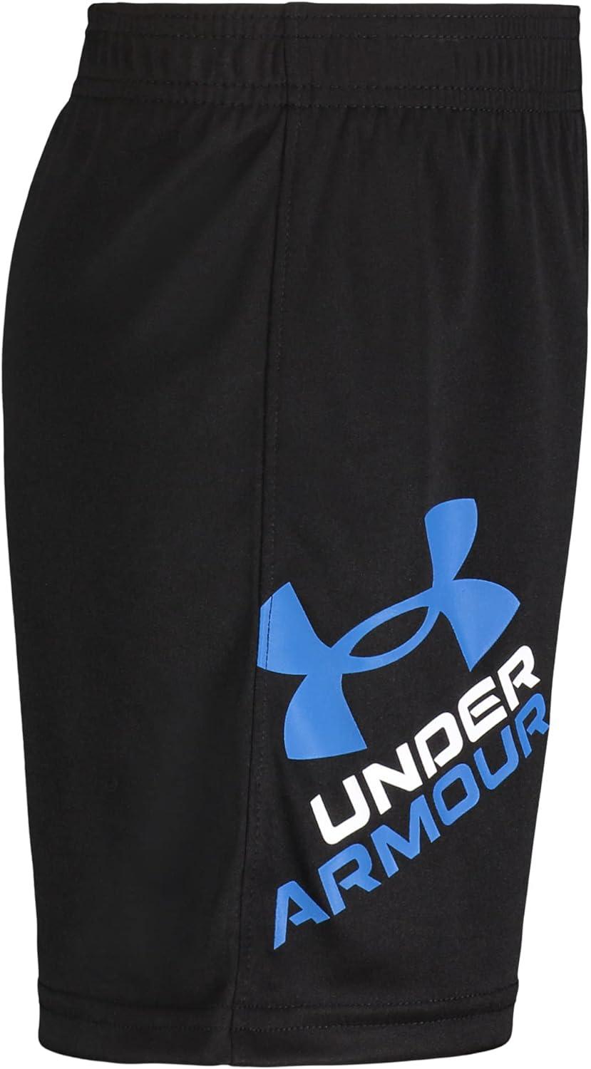 imageUnder Armour Boys Prototype Short Elastic Waistband Soft ampamp ComfortableBlackBlue Sp22