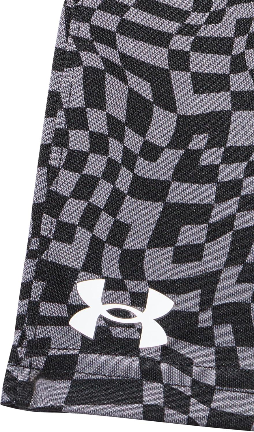 imageUnder Armour Boys Prototype Short Elastic Waistband Soft ampamp ComfortableBoost Printed Short  Castlerock