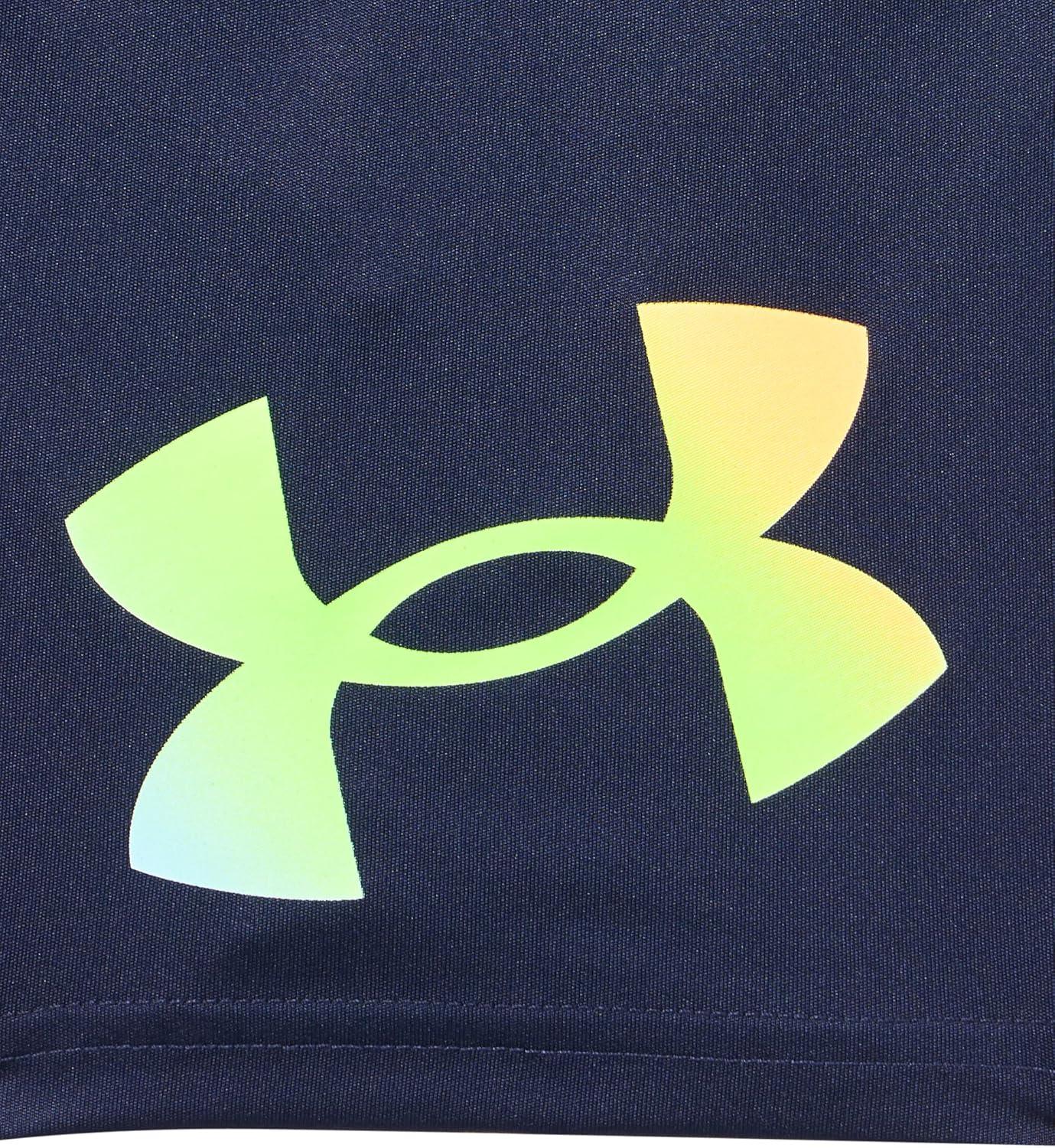 imageUnder Armour Boys Prototype Short Elastic Waistband Soft ampamp ComfortableGradient Striker Short  Midnight Navy