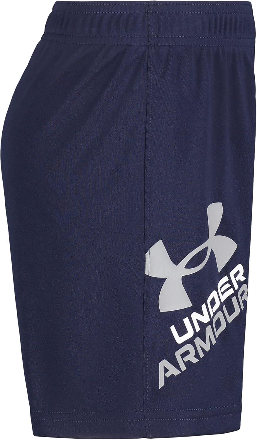 imageUnder Armour Boys Prototype Short Elastic Waistband Soft ampamp ComfortableMidnight Navy