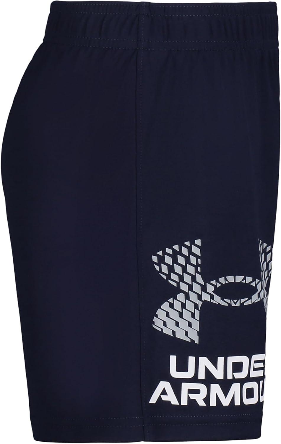 imageUnder Armour Boys Prototype Short Elastic Waistband Soft ampamp ComfortableMidnight Navy Logo